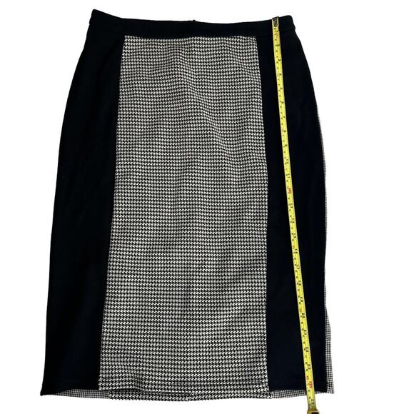weekend max mara Black White houndstooth pencil skirt size M - Picture 6 of 11